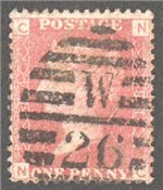 Great Britain Scott 33 Used Plate 84 - NC - Click Image to Close